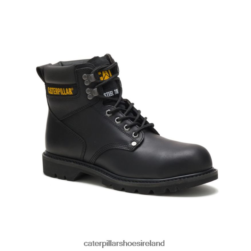 Caterpillar Second Shift Steel Toe Work Boot Men PL406217 Black | Work Boots
