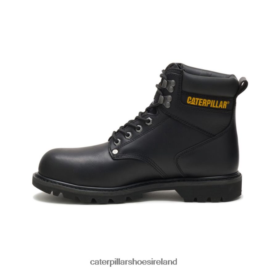 Caterpillar Second Shift Steel Toe Work Boot Men PL406217 Black | Work Boots