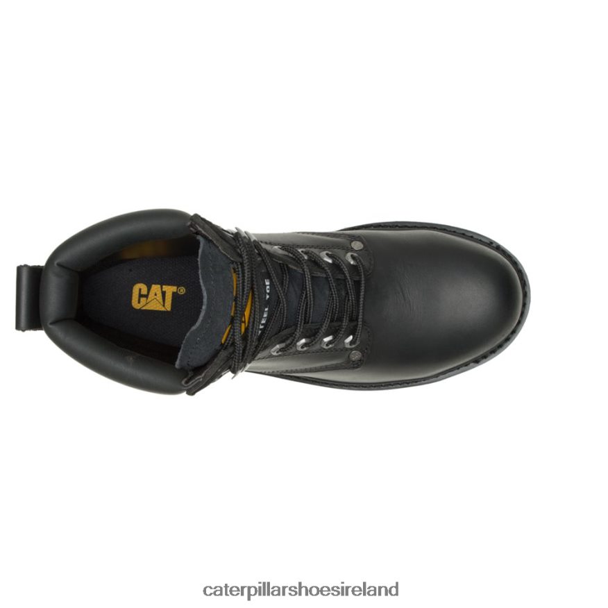 Caterpillar Second Shift Steel Toe Work Boot Men PL406217 Black | Work Boots