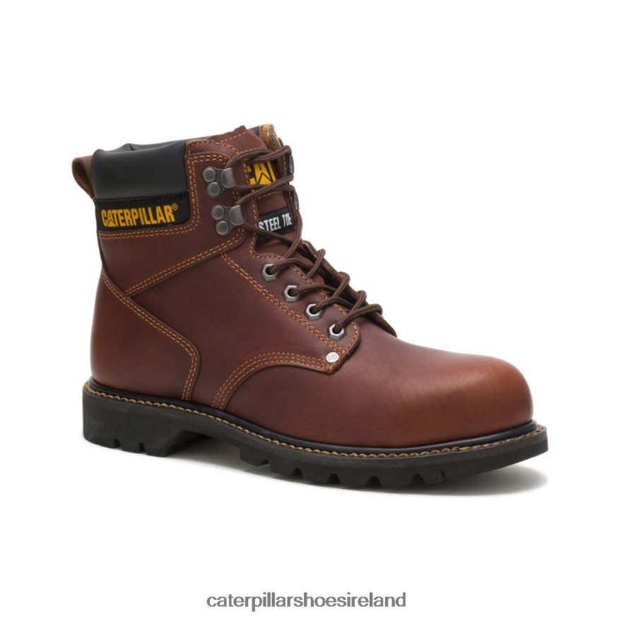 Caterpillar Second Shift Steel Toe Work Boot Men PL406219 Tan | Work Boots