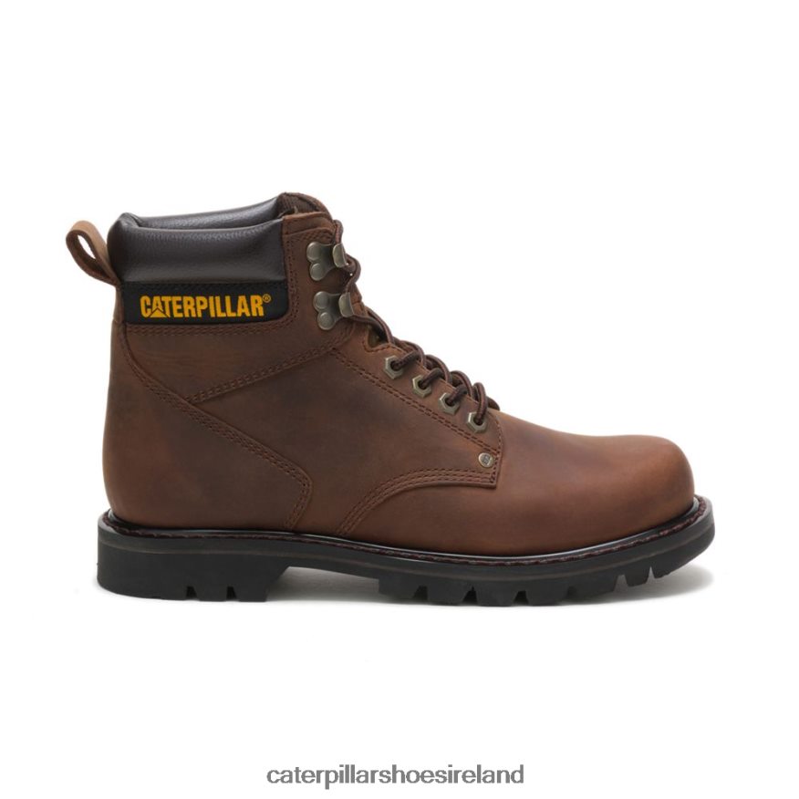 Caterpillar Second Shift Work Boot Men PL406212 Dark Brown | Work Boots