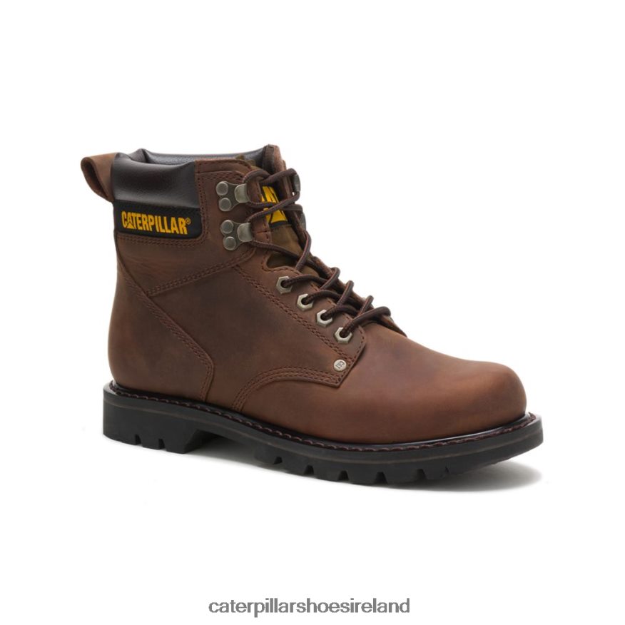 Caterpillar Second Shift Work Boot Men PL406212 Dark Brown | Work Boots