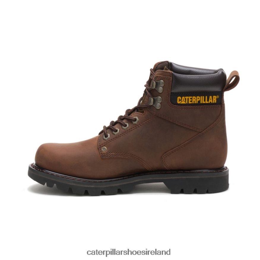 Caterpillar Second Shift Work Boot Men PL406212 Dark Brown | Work Boots