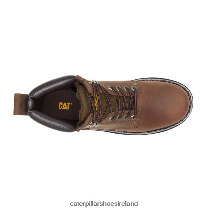 Caterpillar Second Shift Work Boot Men PL406212 Dark Brown | Work Boots
