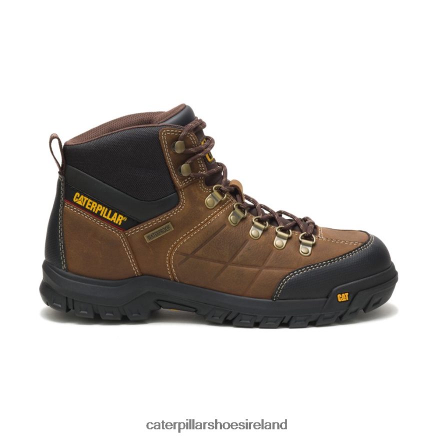 Caterpillar Threshold Waterproof Work Boot Men PL40628 Real Brown | Work Boots