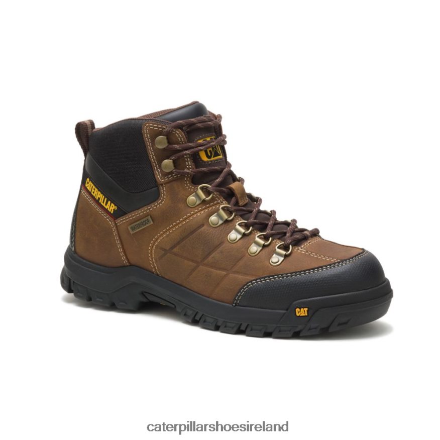 Caterpillar Threshold Waterproof Work Boot Men PL40628 Real Brown | Work Boots