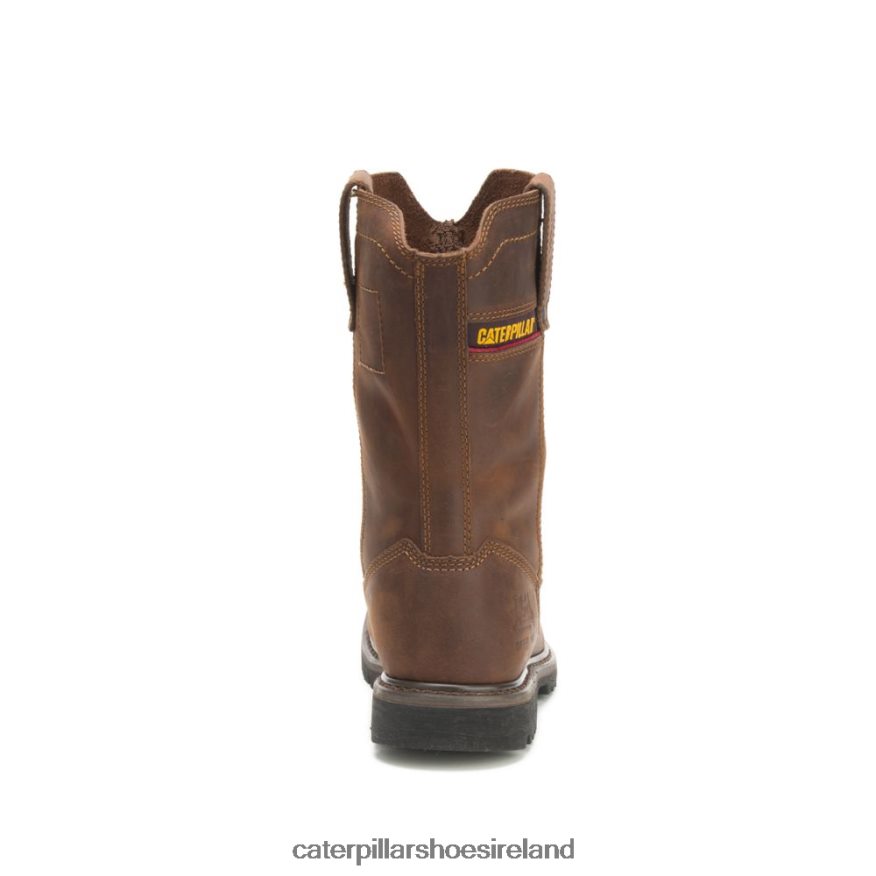 Caterpillar Wellston Pull On Steel Toe Work Boot Men PL406229 Dark Brown | Work Boots