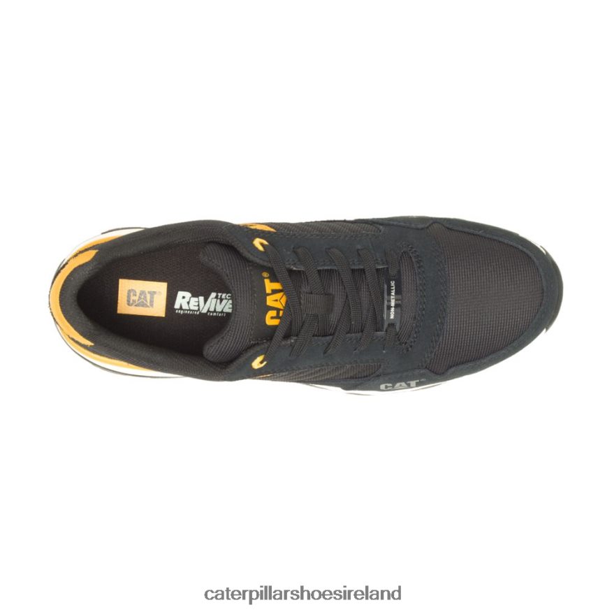 Caterpillar Venward Composite Toe Work Shoe Men PL406285 Black/Cat Yellow | Work Shoes