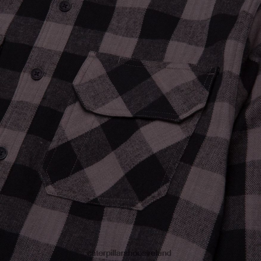 Caterpillar Buffalo Check Heavyweight Shirt Women PL4062317 Black | Tops & Outerwear