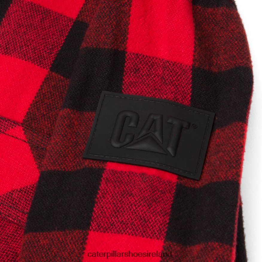 Caterpillar Buffalo Check Heavyweight Shirt Women PL4062318 Red | Tops & Outerwear