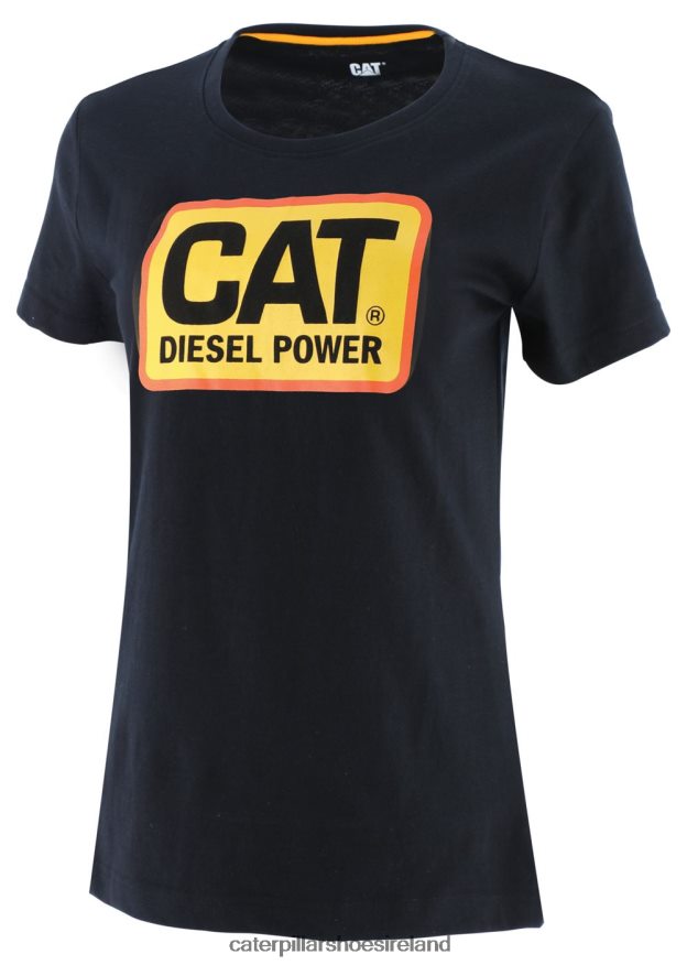 Caterpillar Diesel Power Tee Women PL4062314 Black | Tops & Outerwear