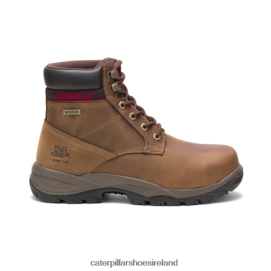 Caterpillar Dryverse 6" Waterproof Steel Toe Work Boot Women PL4062284 Dark Brown | Work Boots