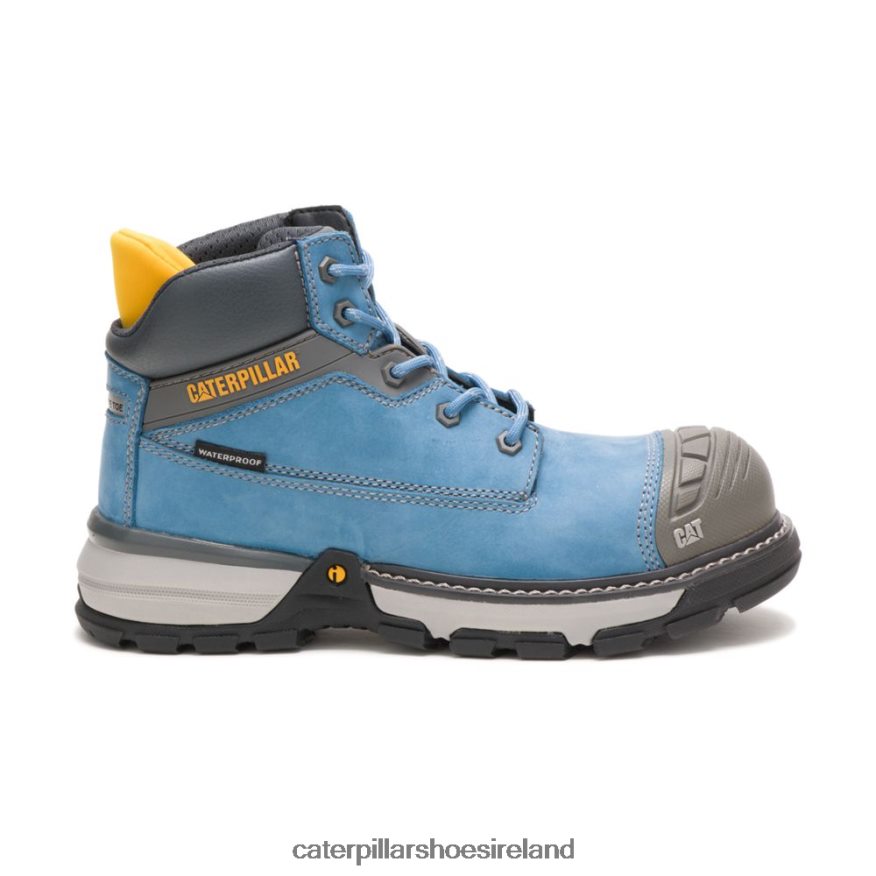 Caterpillar Excavator Superlite Waterproof Carbon Composite Toe Work Boot Women PL4062269 Blue Heaven | Work Boots