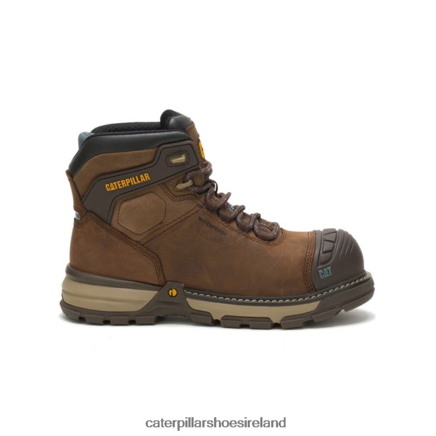 Caterpillar Excavator Superlite Waterproof Thinsulate Carbon Composite Toe Work Boot Women PL4062283 Dark Brown | Work Boots