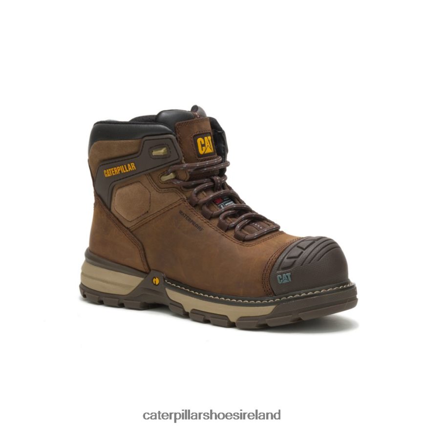 Caterpillar Excavator Superlite Waterproof Thinsulate Carbon Composite Toe Work Boot Women PL4062283 Dark Brown | Work Boots