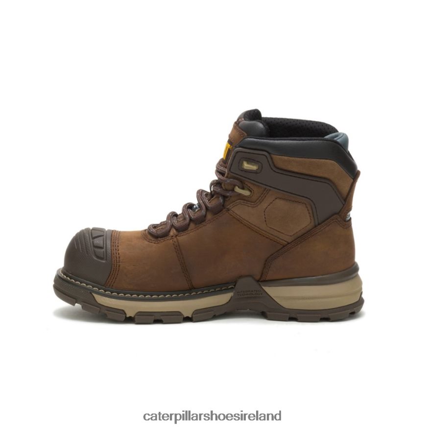 Caterpillar Excavator Superlite Waterproof Thinsulate Carbon Composite Toe Work Boot Women PL4062283 Dark Brown | Work Boots