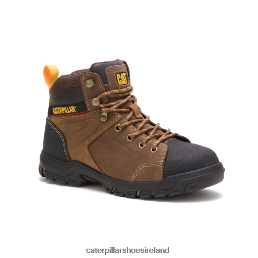 Caterpillar Wellspring Waterproof Metatarsal Guard Steel Toe Work Boot Women PL4062281 Real Brown | Work Boots