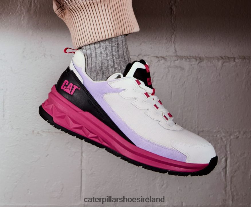 Caterpillar Streamline Runner Carbon Composite Toe Work Shoe Women PL4062290 Bright White/Black | Work Shoes